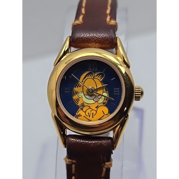 Armitron Garfield Womens 20mm Petite Blue Dial Roman Quartz Watch New Battery - Picture 4 of 12